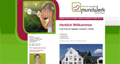 Desktop Screenshot of mundwerk-brakel.de